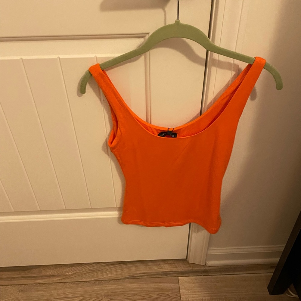 JLUXBASIX TANGERINE CLASSIC CUT TANK